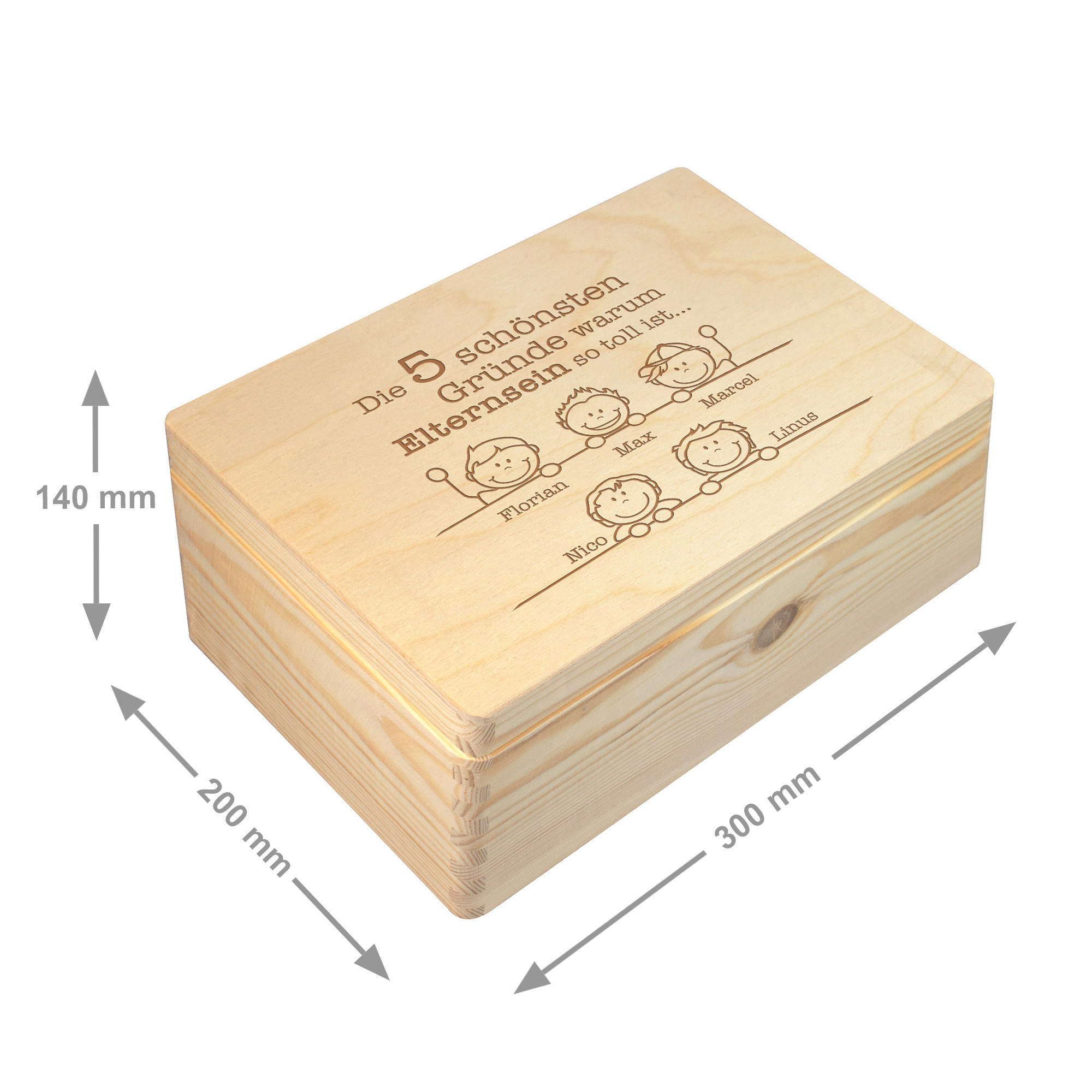 Erinnerungsbox Elternsein - Personalisierte Memory Box 7