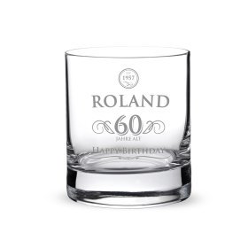 Whiskyglas mit Gravur - Elegant - Zum Geburtstag