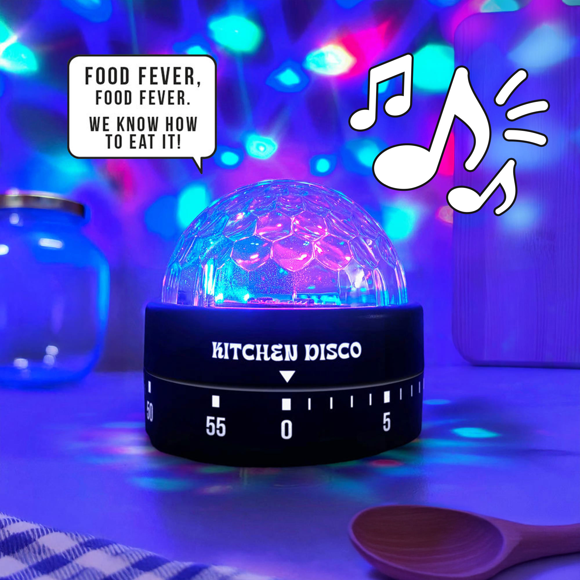 Küchentimer Discoball - Küchenuhr mit Musik