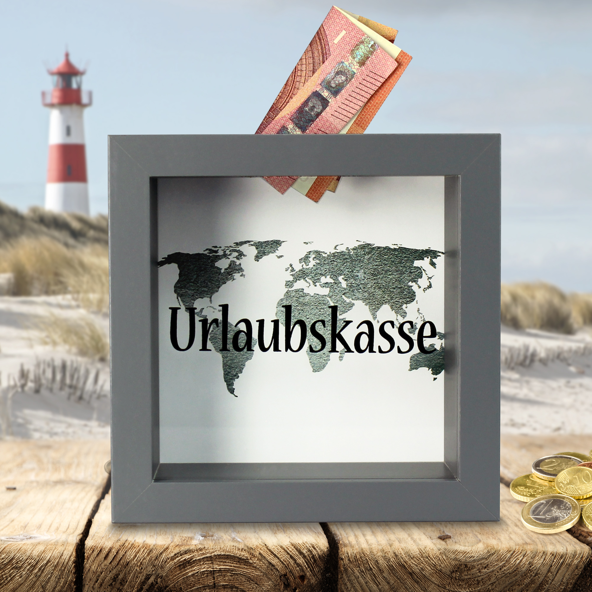 Sparbüchse - Urlaubskasse Sparbüchse - Urlaubskasse
