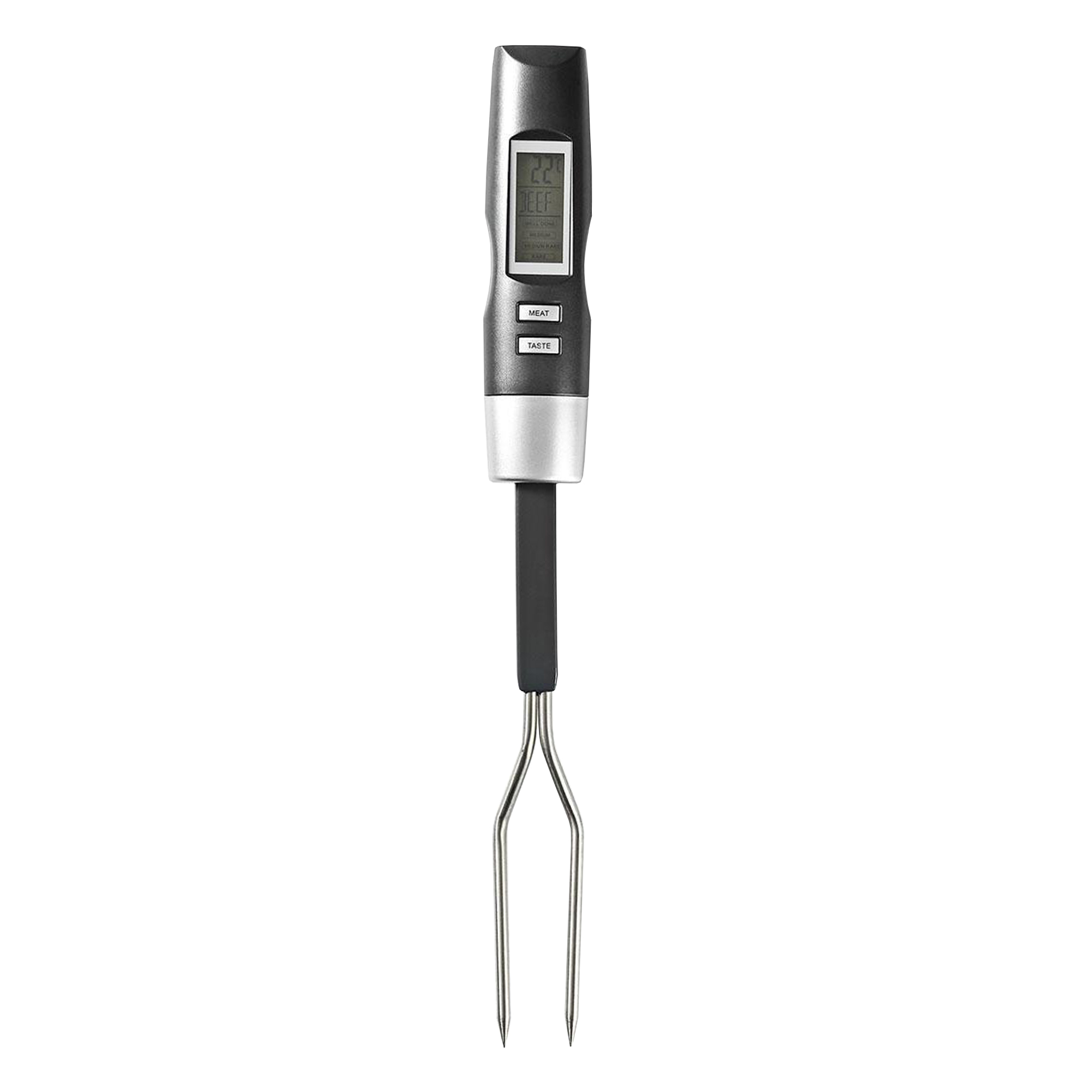 Elektrische Grillgabel mit Thermometer, Grillthermometer, Fleischthermometer, Kulinarische Geschenke, Bratenthermometer