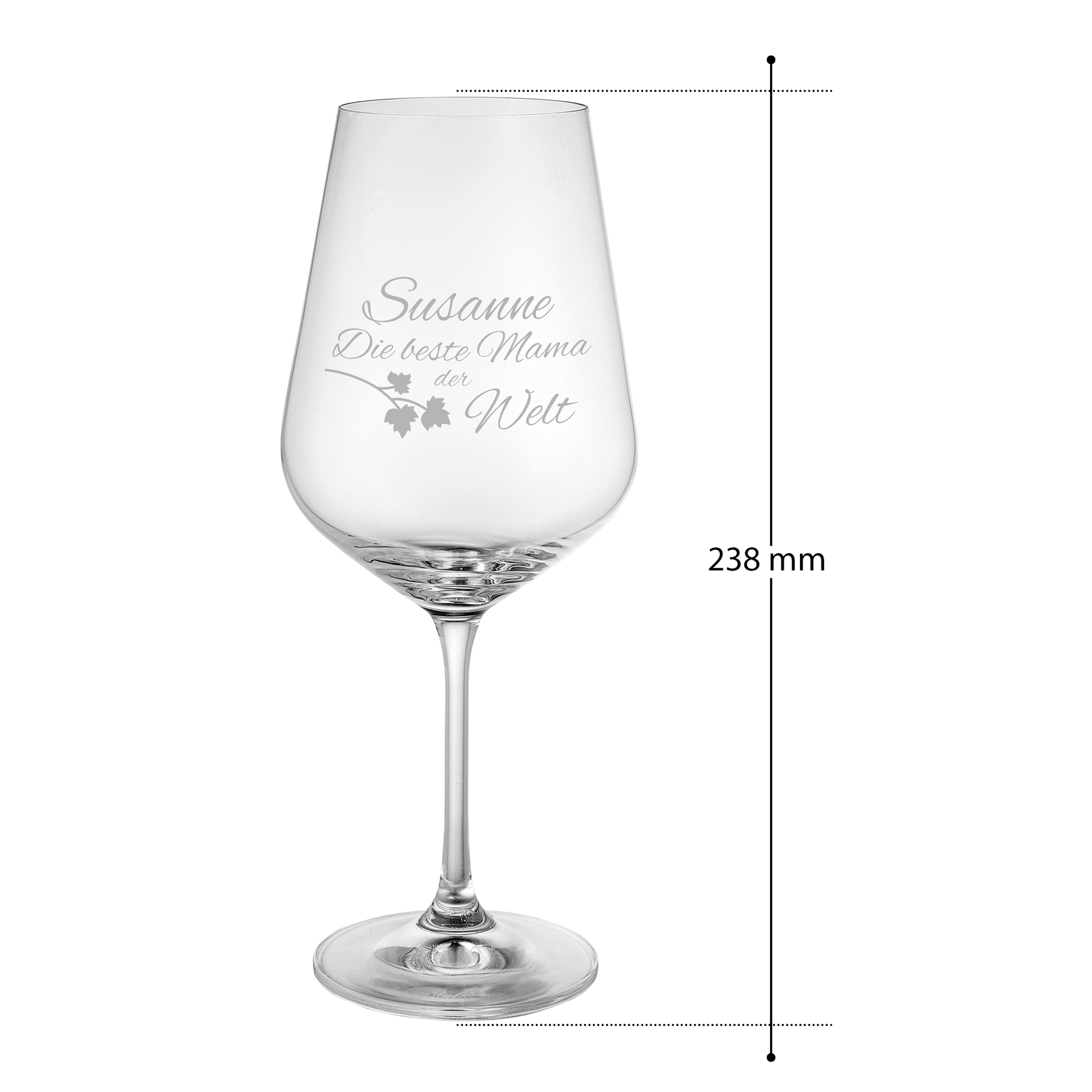 Weinglas mit Gravur - Beste Mama - Personalisiert 8