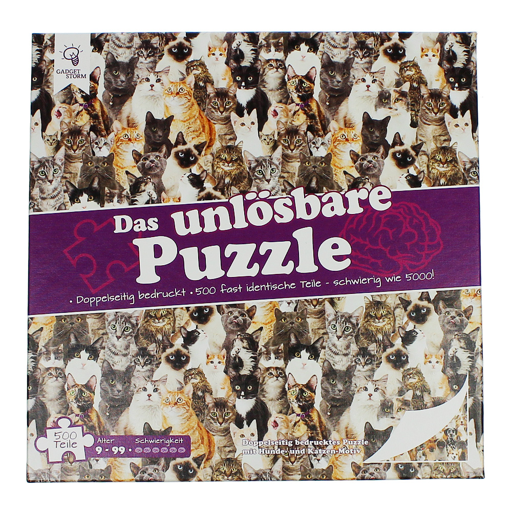 Unlösbares Puzzle - Katzen und Hunde Unlösbares Puzzle - Katzen und Hunde