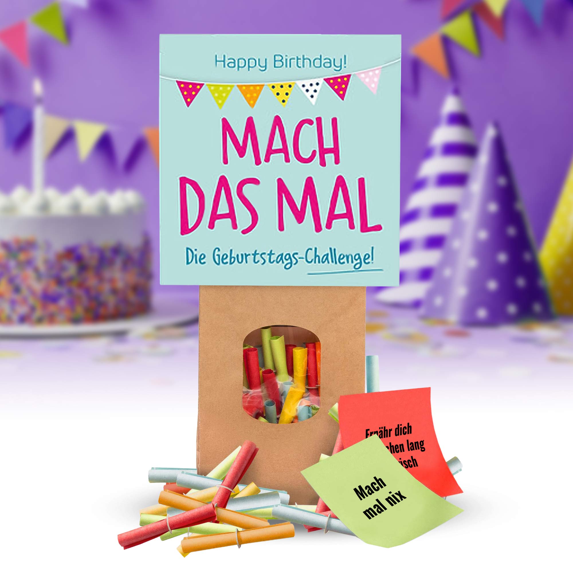 Lose Set Challenge zum Geburtstag - Mach das mal Lose Set Challenge zum Geburtstag - Mach das mal