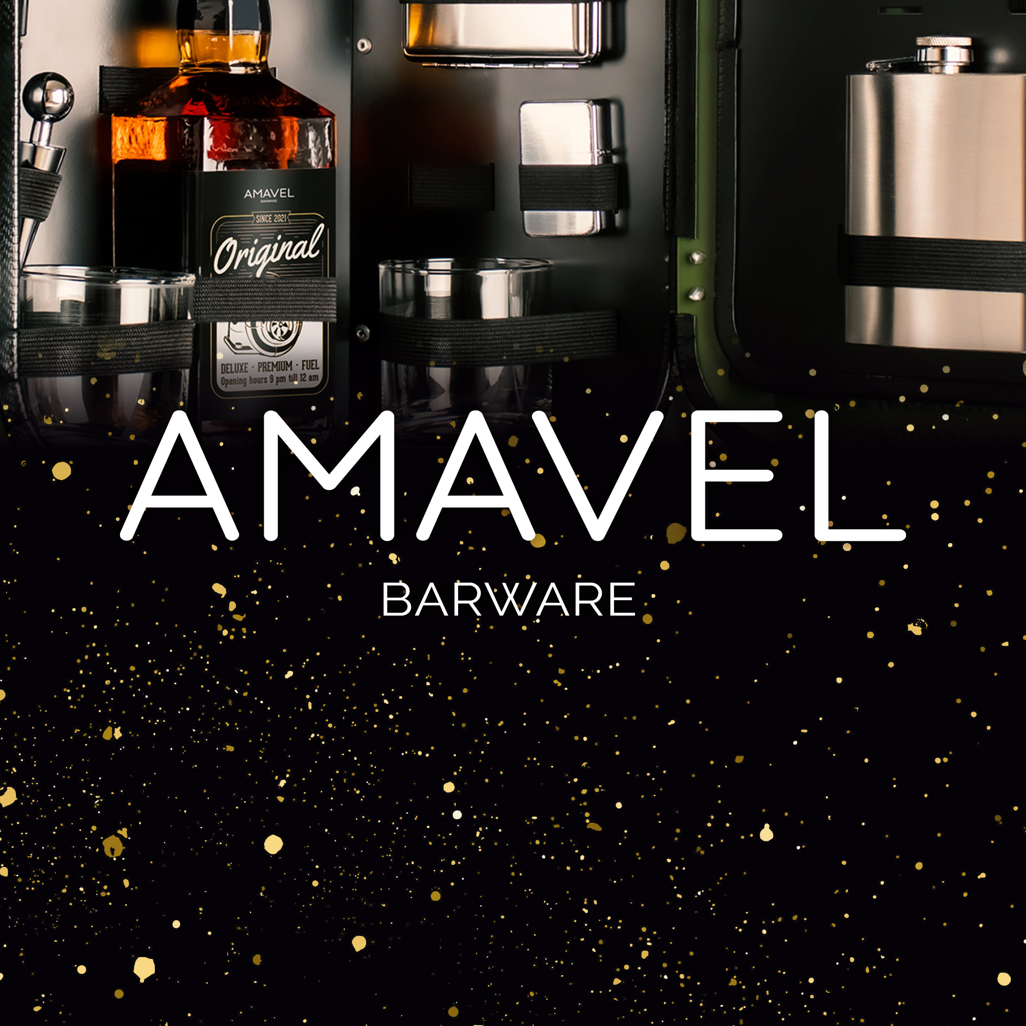 Personalisierte Kanisterbar mit 8-teiligem Zubehör - Grün