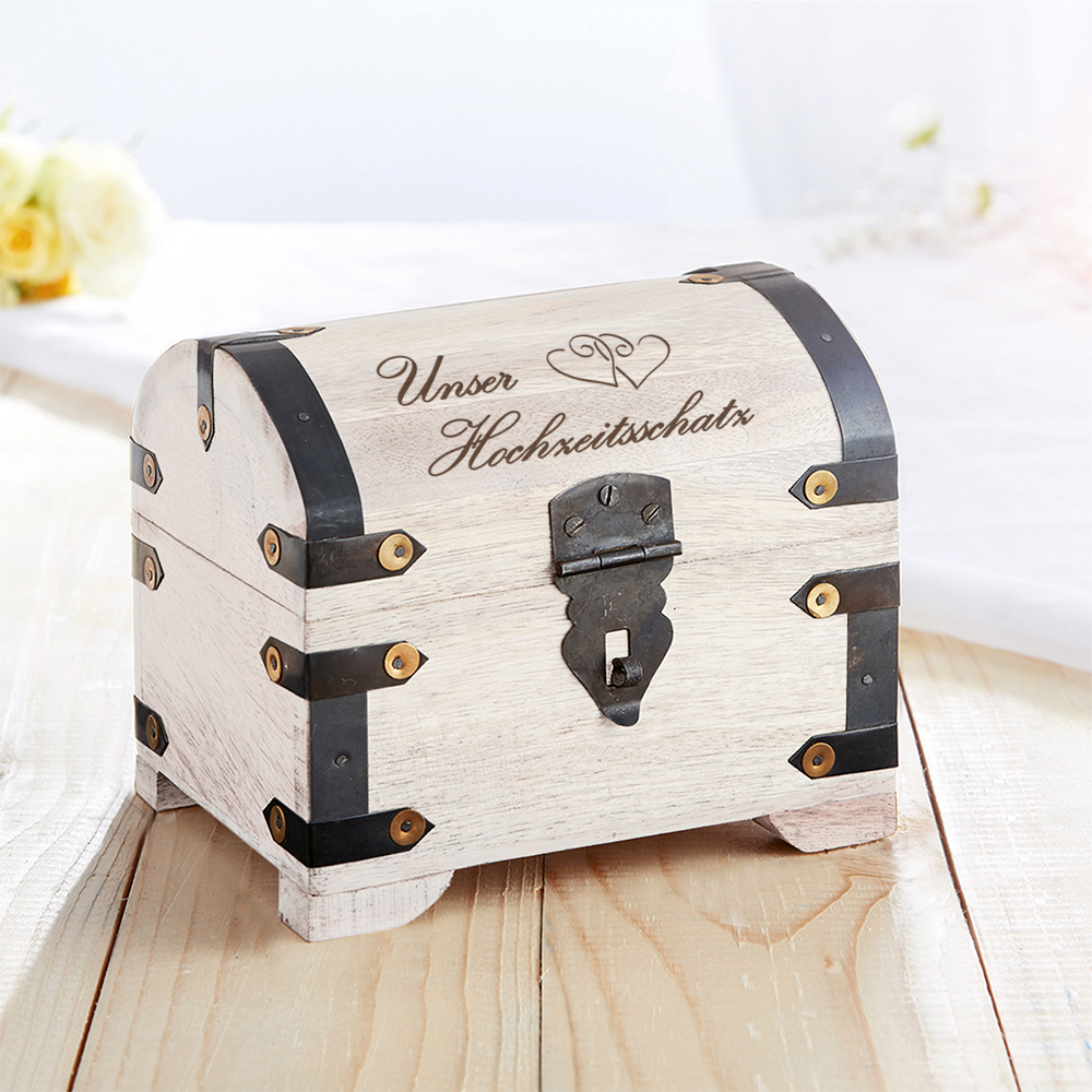 Hochzeitstruhe als Geschenkverpackung