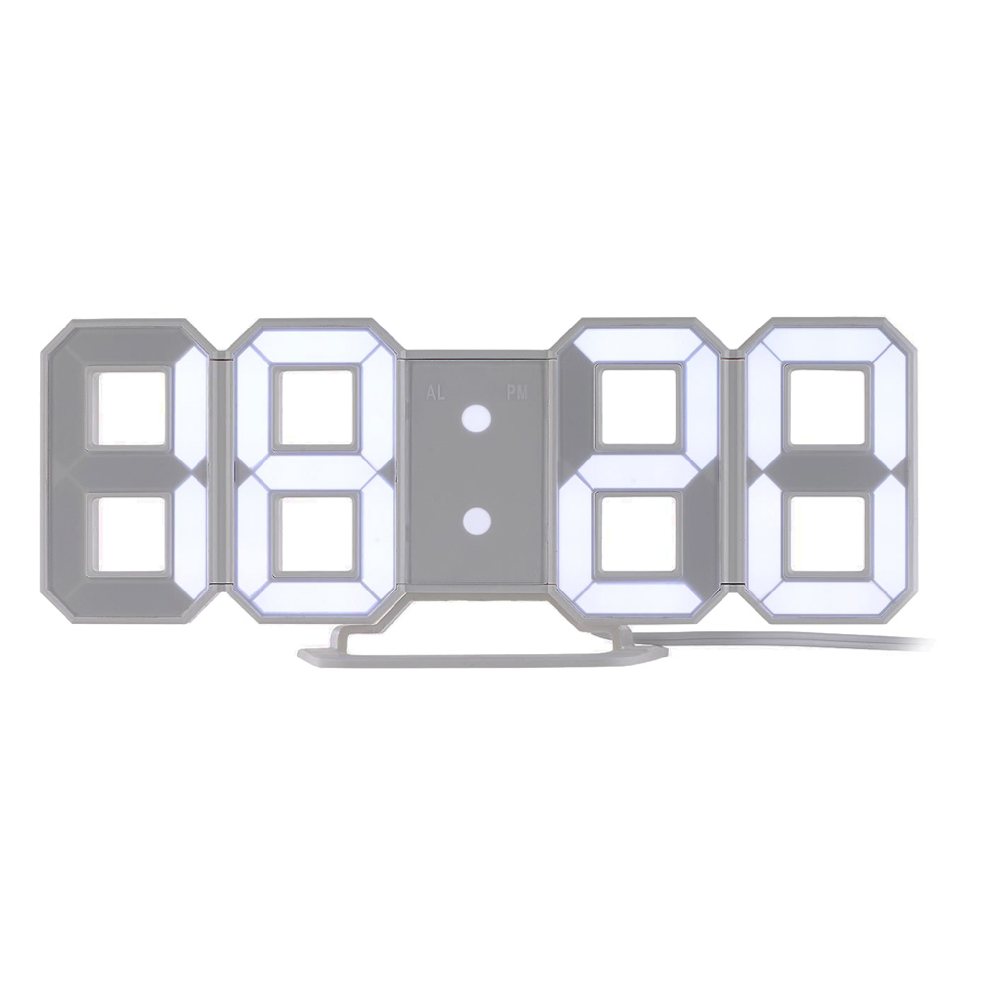 2-in-1 3D LED Digitaluhr mit Wecker, 2-in-1 3D LED Digitaluhr mit Wecker, Wanduhr, Geburtstagsgeschenke, Tischuhr