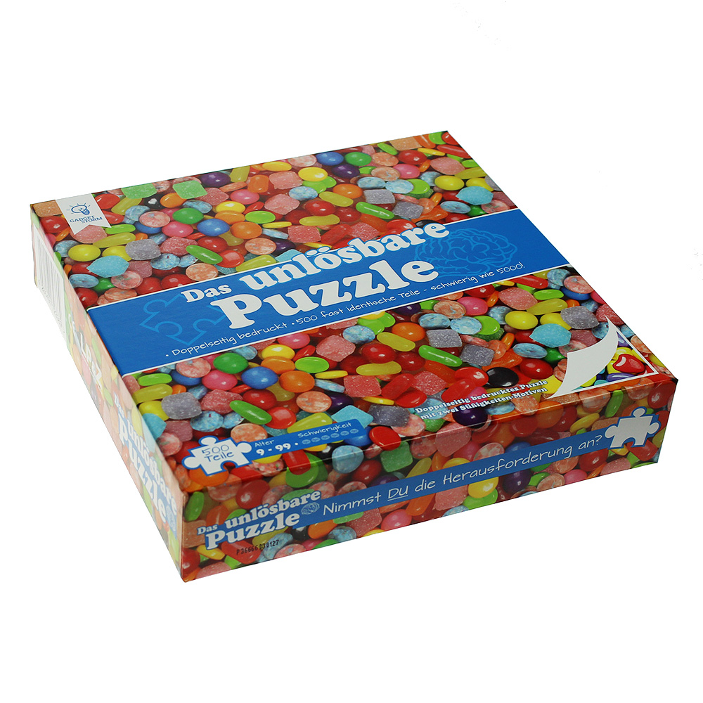 Unlösbares Puzzle - Bonbons und Süßigkeiten