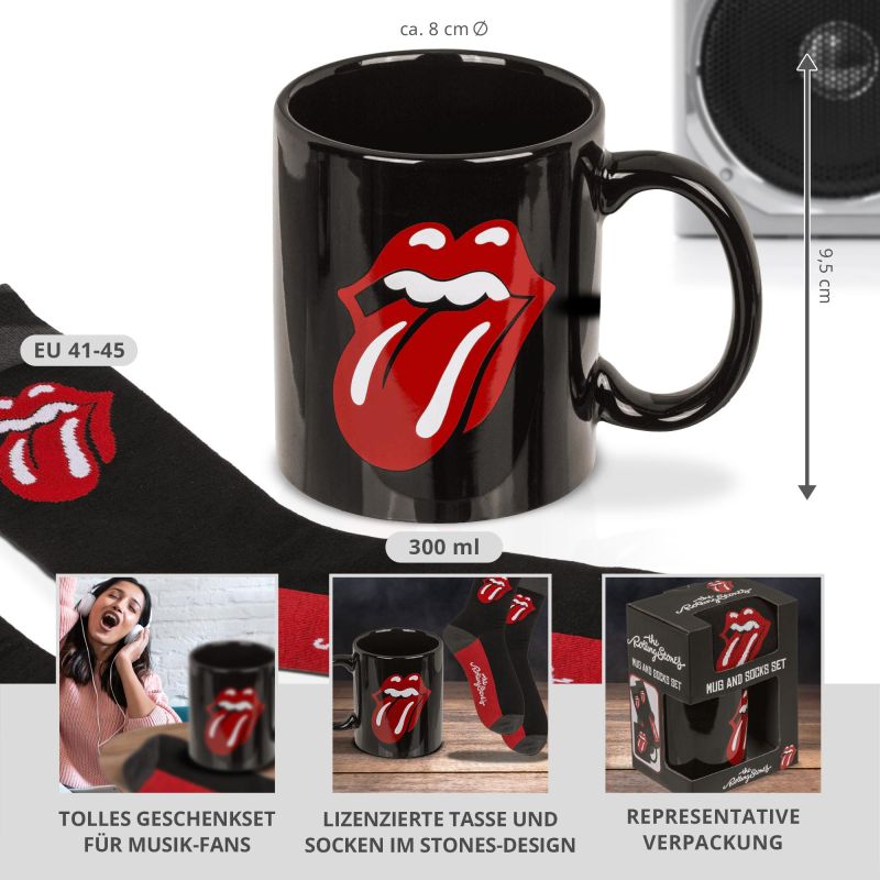 Set Cadeau The Rolling Stones - Tasse Et Porte-clés - Neuf 2024 - Pyramid International