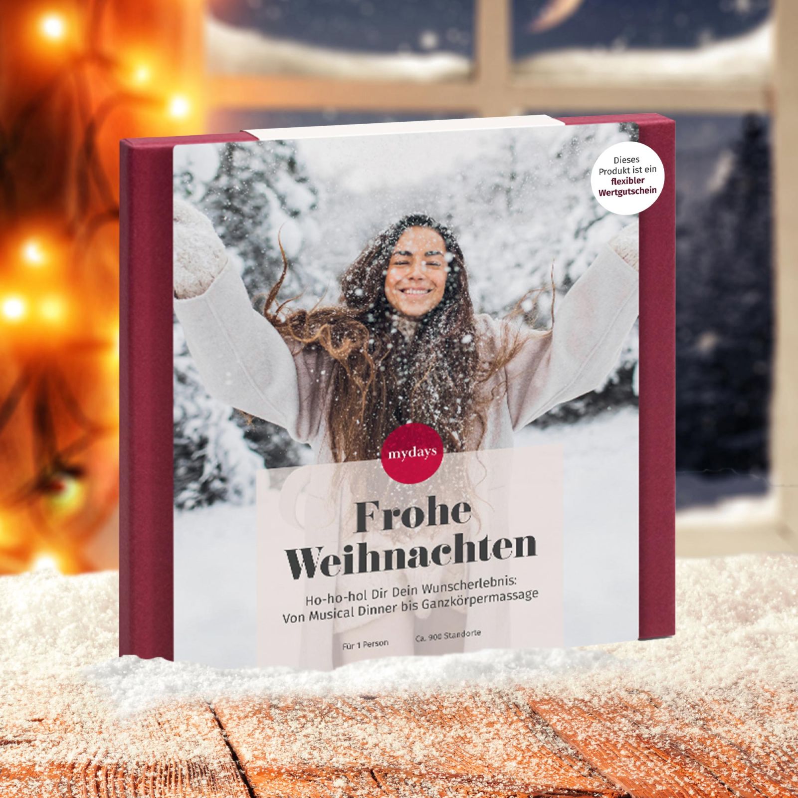 Frohe Weihnachten mydays Erlebnisgutschein Geschenkbox