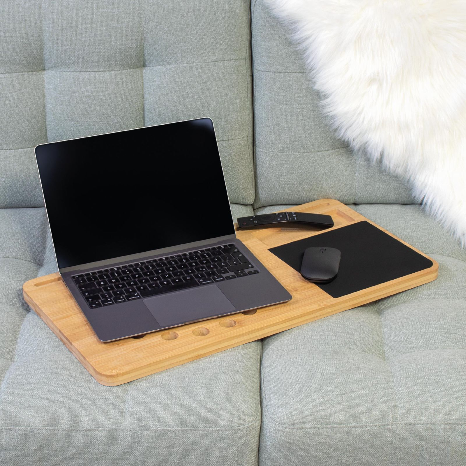 LA CUTE Laptoptisch Höhenverstellbarer Klappbarer Laptop-Schreibtisch