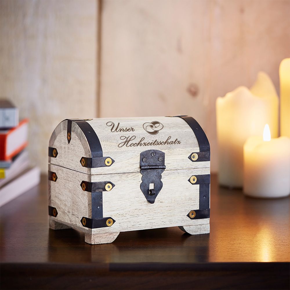 Hochzeitstruhe als Geschenkverpackung