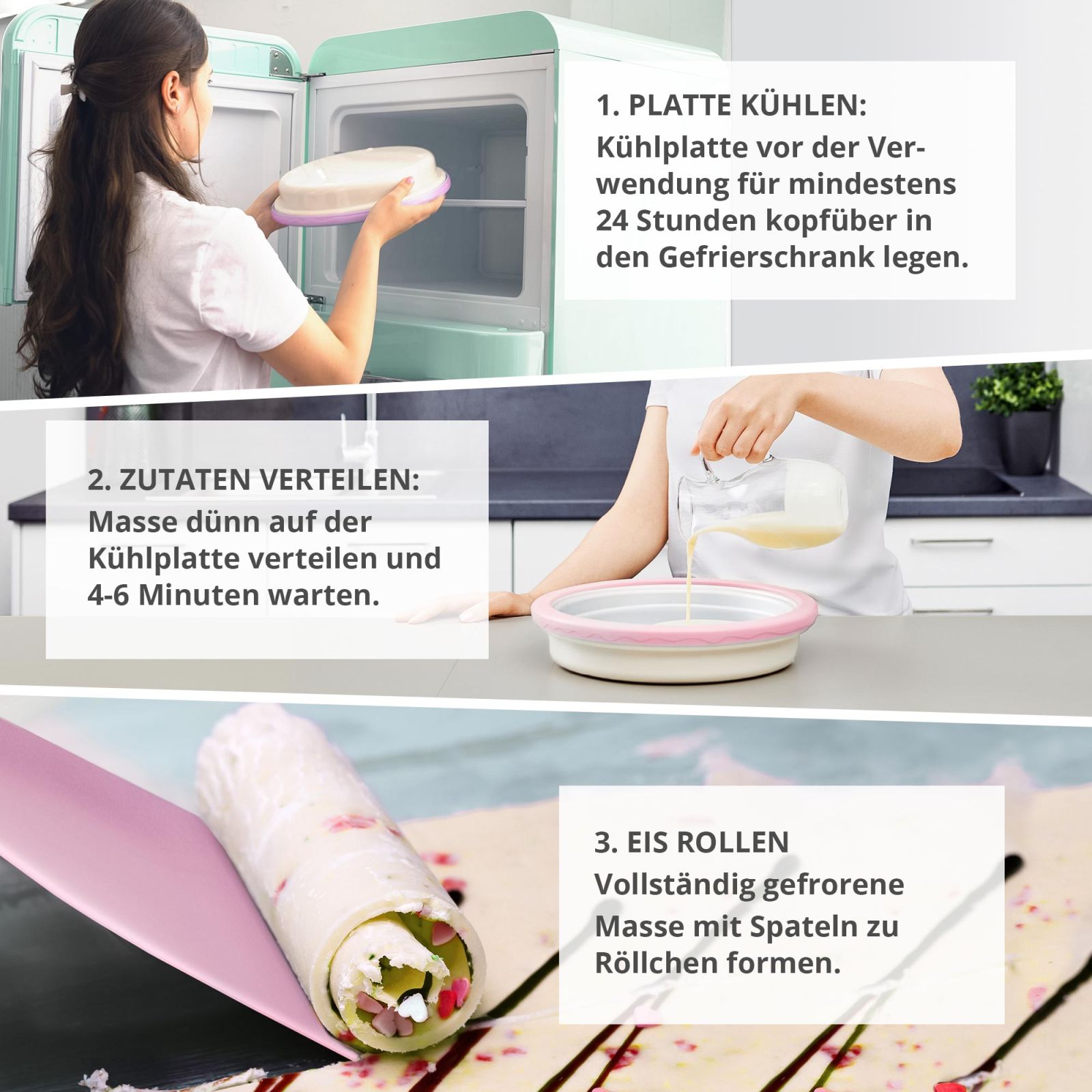 Wunderschne Ice Rolls Maschine Aldi Bilder